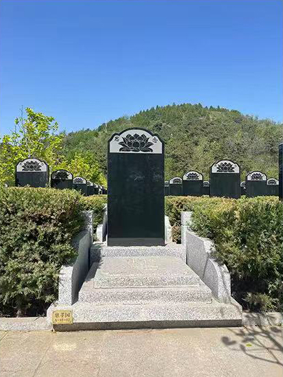 雁阳山公墓传统荷花立碑01