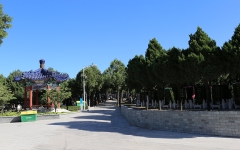 八宝山人民公墓环境图停车场