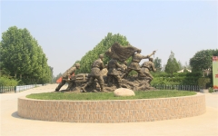 涿州万佛园公墓环境革命烈士雕塑