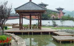 昌平凤凰山陵园环境图亭子