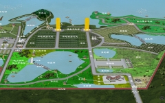 涿州万佛园公墓环境平面效果图