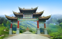 皇家龙山陵园环境实拍大门