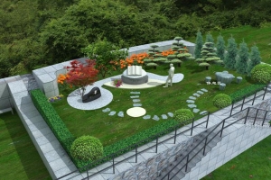 九公山陵园景观图片